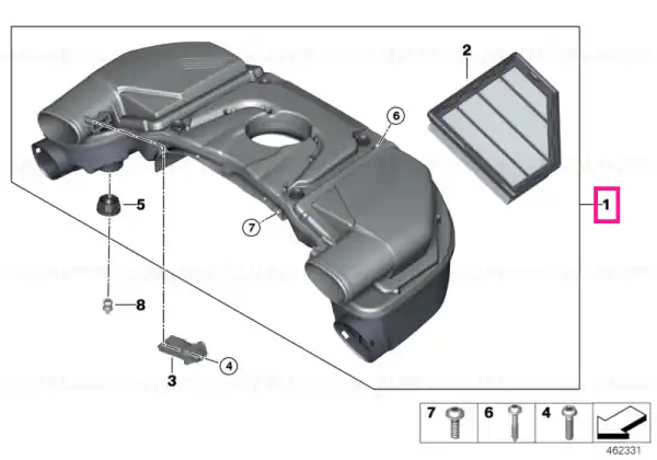 Retur gratuit Intake silencer - BMW