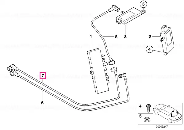 Calitate înaltă Cablu antenă Diversity 4840MM - BMW