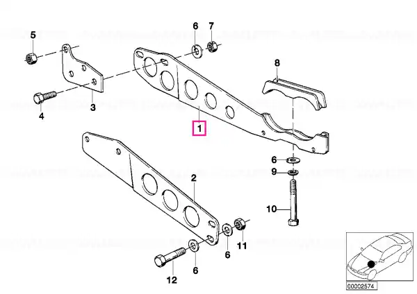 Cumpără acum Exhaust support - BMW