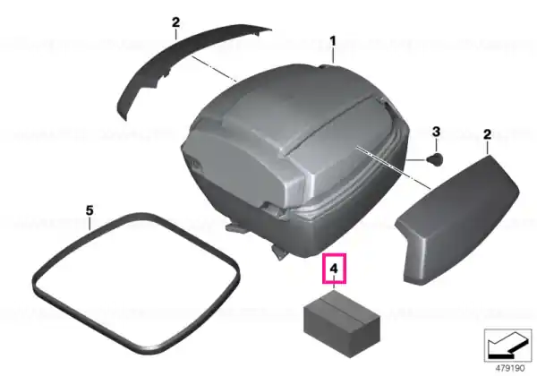 Kit reparație curea topcase - BMW Motorrad Calitate înaltă