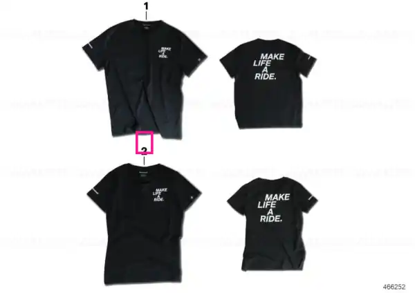 Reducere MAKE LIFE A RIDE women's black T-shirt XS - BMW Motorrad