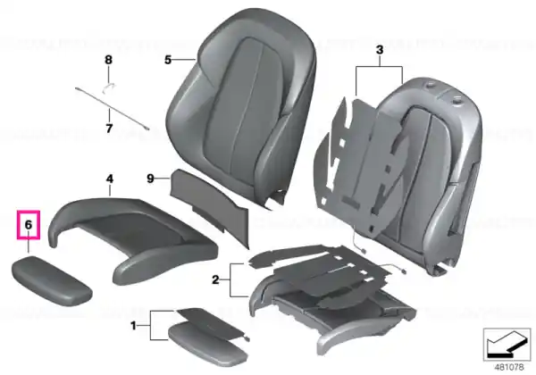 Husă suport coapsei GRANIT-MARO GRANIT-BRAUN - BMW Discount