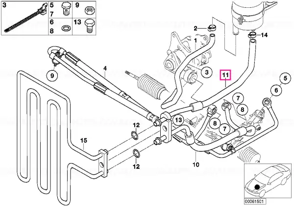Radiator return line - BMW Doar azi