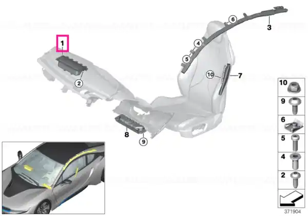 Airbag for front passenger - BMW Vezi acum