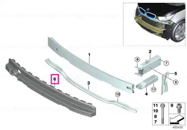 Shock absorber front US - BMW Nu rata