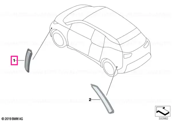 Ofertă de sezon Side-marker rear reflector, left - BMW