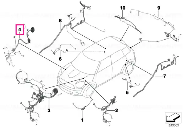 Ofertă Rep. wiring harness, front sector, right - BMW - Mini