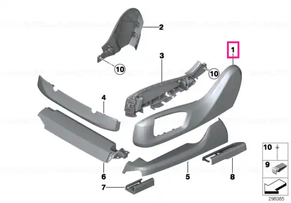 Ornament scaun exterior dreapta OYSTER - BMW Lichidare de stoc
