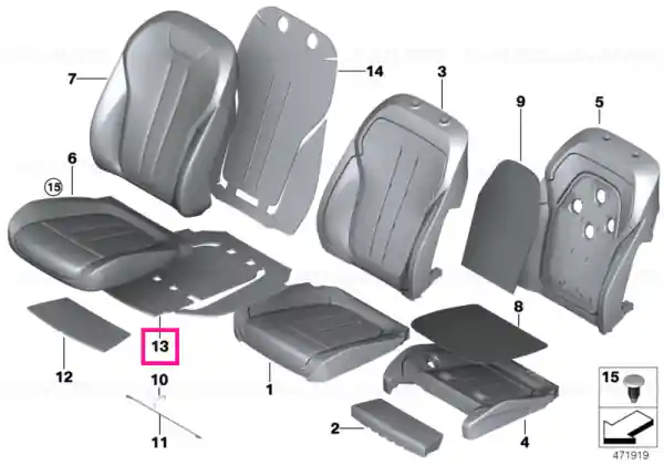 Heating element, comfort seat - BMW Reduceri
