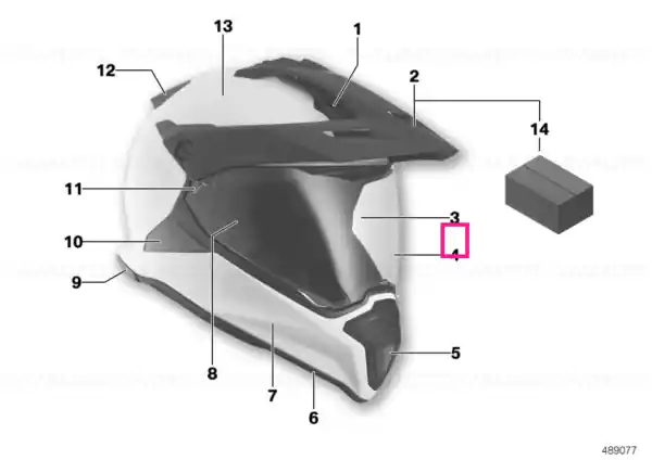 Inner visor, helmet GS - BMW Motorrad Reducere extra