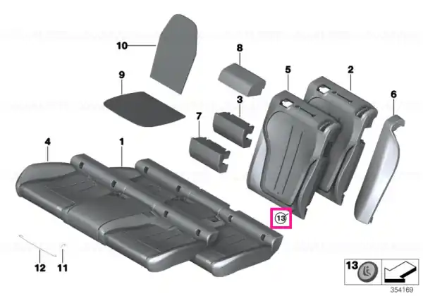 Buton Isofix 2 PIN - BMW Comandă acum