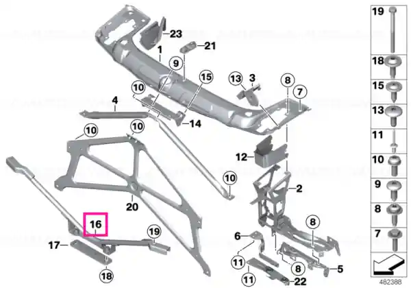 Diagonal strut, bottom US - BMW Ultima șansă
