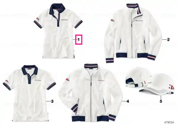 Calitate înaltă BMW Yachtsport polo shirt, ladies WHITE, XS