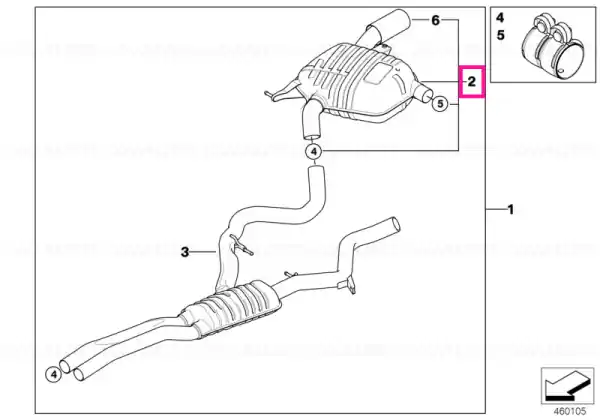 Plată securizată Silencer system BMW PERFORMANCE