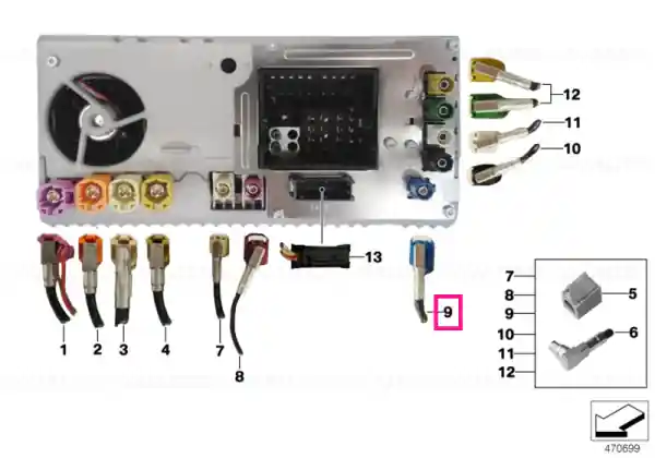 Reduceri Rep.module aerial GPS L= 5355MM - BMW