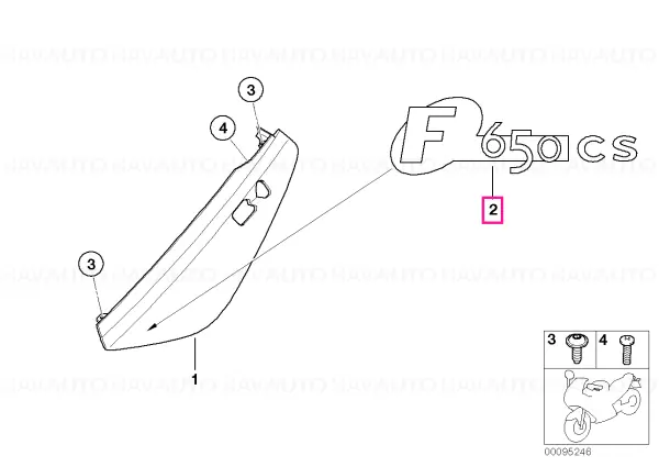 F650CS sticker HGR/WS/HGR - BMW Motorrad Retur gratuit
