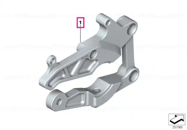HP Race footrest plate, right - BMW Motorrad Doar azi