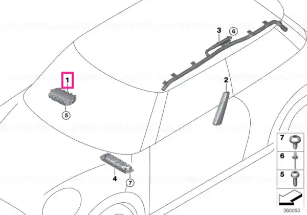 Air bag Module for passenger side - BMW - Mini Promoție