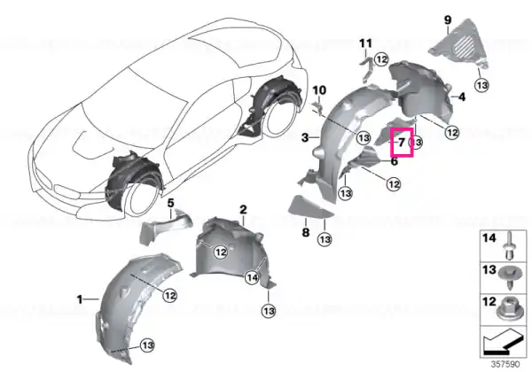Ofertă limitată Capac aero dreapta - BMW