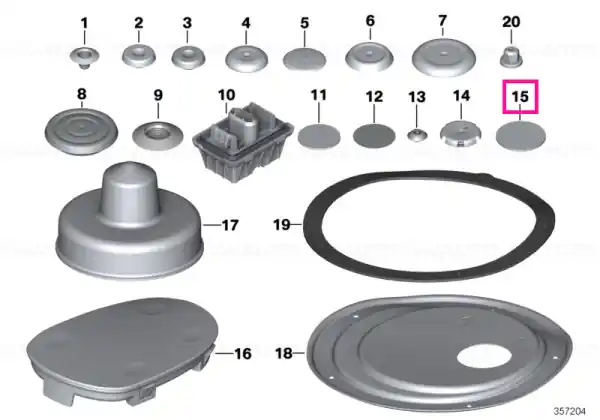 Thick and insulating base D=35MM - BMW Preț redus