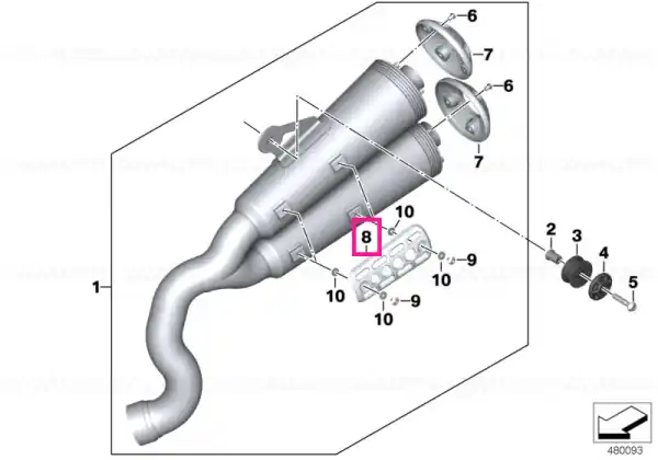 Heat shield - BMW Motorrad Mai ieftin