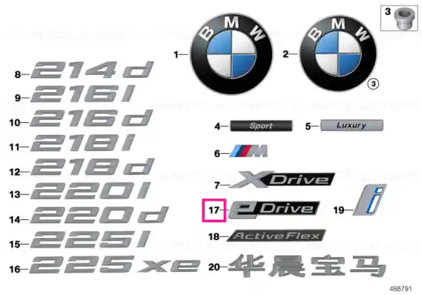 Lettering, left E DRIVE - BMW Reduceri