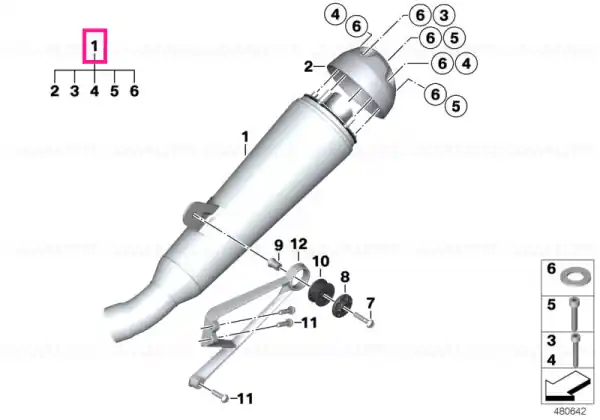 Noutate Rear silencer - BMW Motorrad