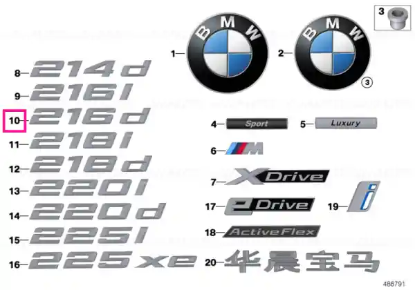 Lettering 216 D - BMW Reduceri