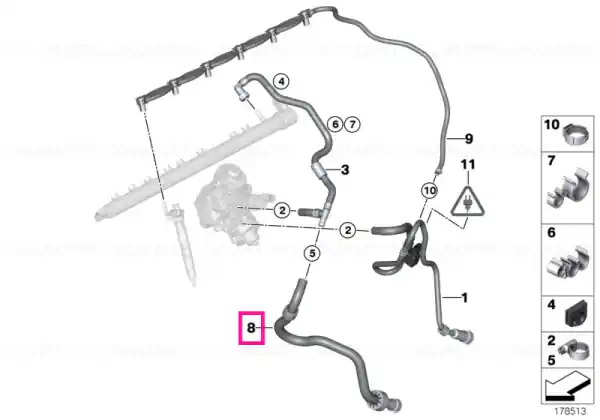 Ofertă specială Fuel return line - BMW