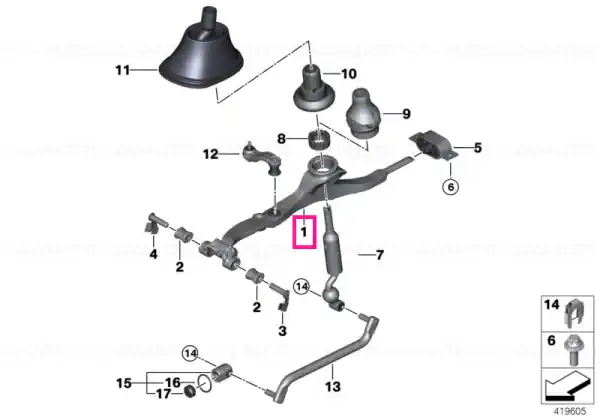Ieftin Shifting arm - BMW