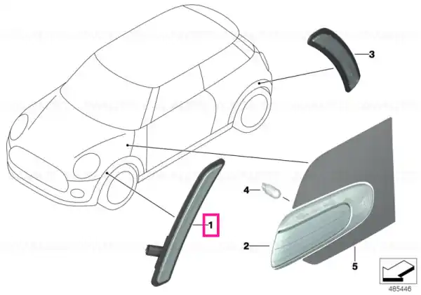 Ofertă de sezon Side marker light, front, right - BMW - Mini