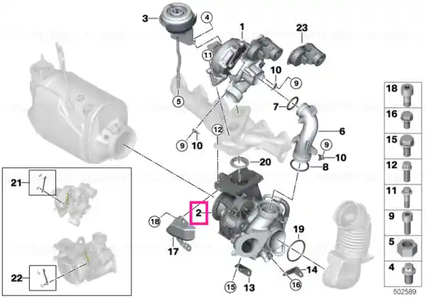 Exch. turbo charger - BMW Transport gratuit