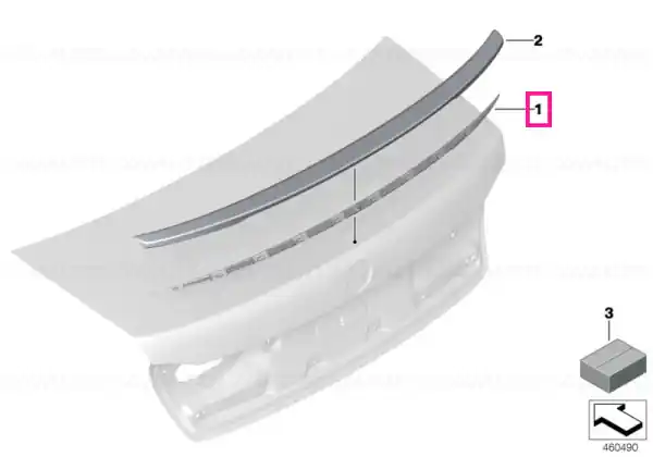 Lichidare de stoc Suport spoiler spate M - BMW