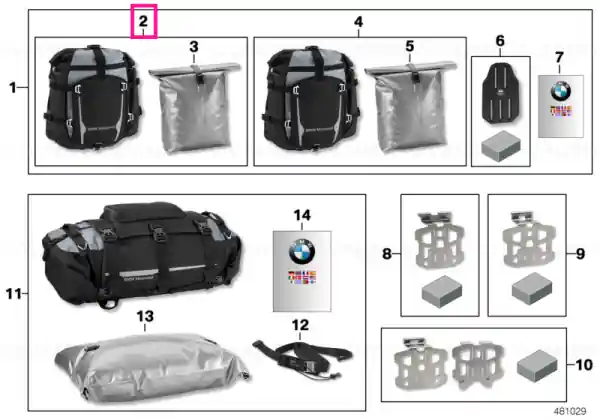 Calitate înaltă Side bag "Atacama" 25L - BMW Motorrad