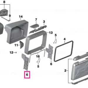 Adjust plate front right - BMW Motorrad Retur ușor