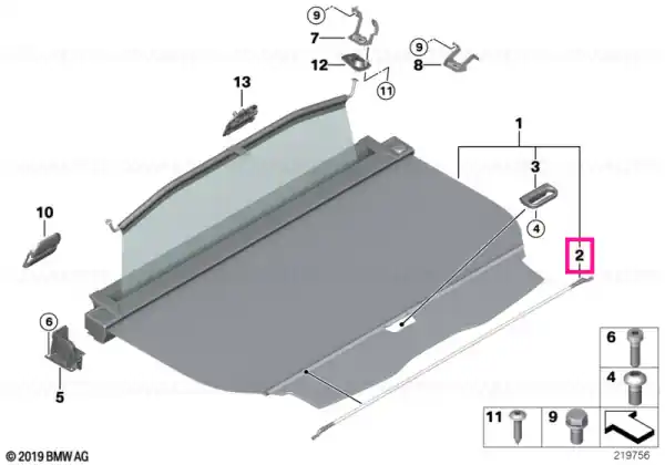 Super ofertă Roller blind pull-out bar EVERESTGRAU - BMW