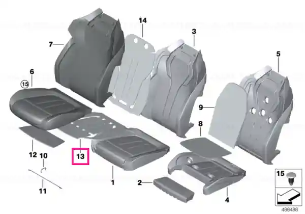 Heating element, sports seat - BMW Cumpără online