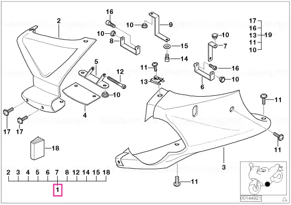 Supplementary set motor spoiler CFK - BMW Motorrad Noutate