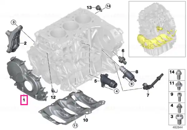Cel mai bun preț Capac lanț distribuție - BMW