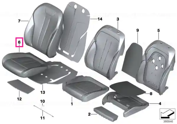 Preț redus Capac scaun confort piele CANBERRABEIGE - BMW