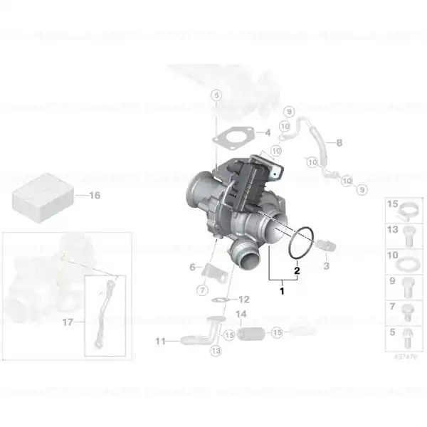 Turbina BMW remanufacturata BMW Seria 1 E81, E82, E87, E88; Seria 3 E90, E91; X1 E84 - 16d, 18d, 18dX Reducere extra