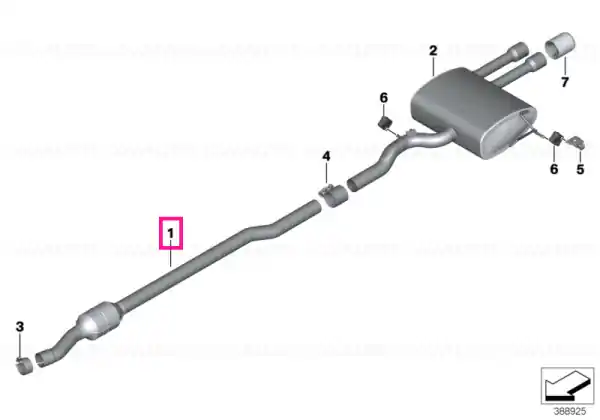 RP-catalytic converter EU6 - BMW Comandă acum