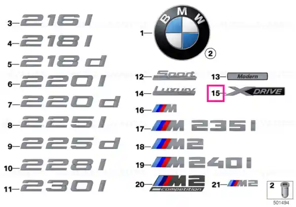 Lettering - X-DRIVE - - BMW Super ofertă