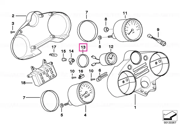 Livrare rapidă Clock damper ring - BMW Motorrad