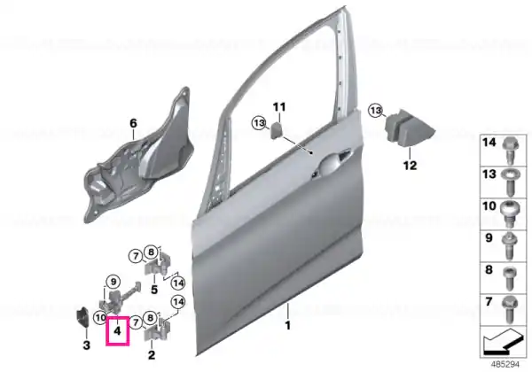 Cel mai vândut Door brake, front left - BMW