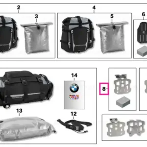 Adapter side bag "Atacama" - BMW Motorrad Livrare expres