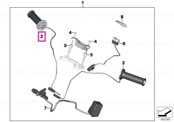 Calitate înaltă Throttle grip - BMW Motorrad