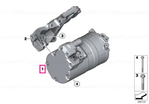 Preț mic Electric A/C compressor - BMW