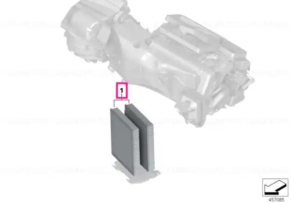 Set, microfilter/carbon canister - BMW Reducere extra