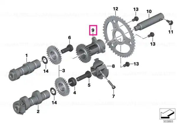 Intermediate shaft, left - BMW Motorrad Ofertă exclusivă